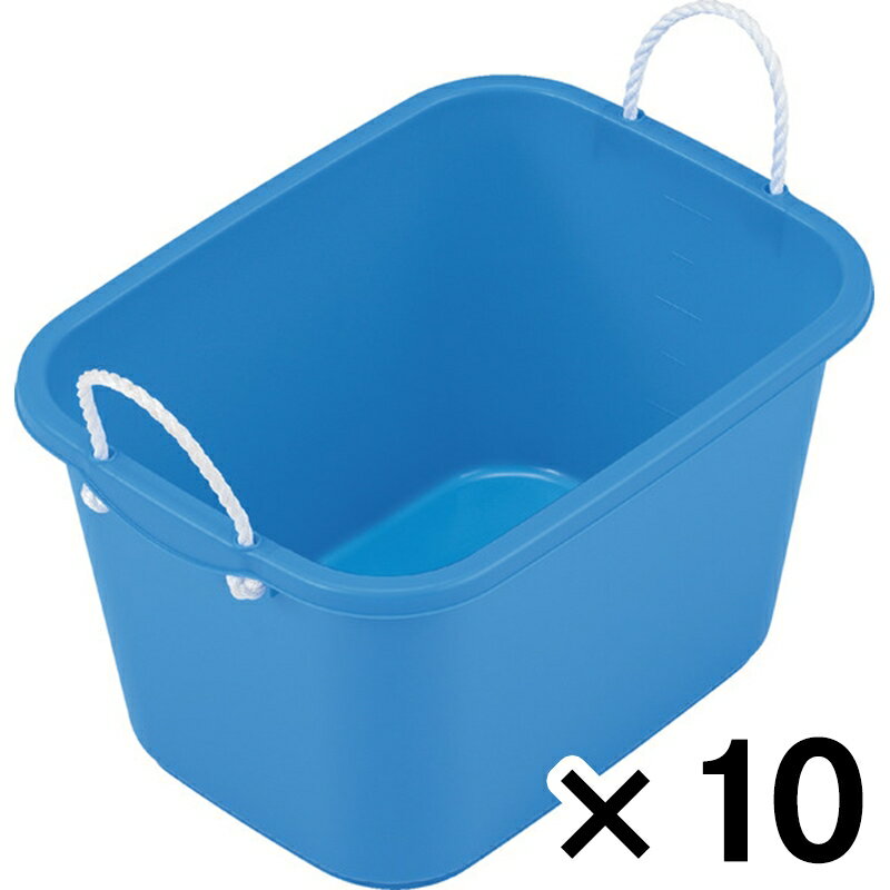 サンコー 角タブ　40（ロープ付き）　ブルー ×10個セット【メーカー直送・代引不可】【法人限定】 ビバホーム