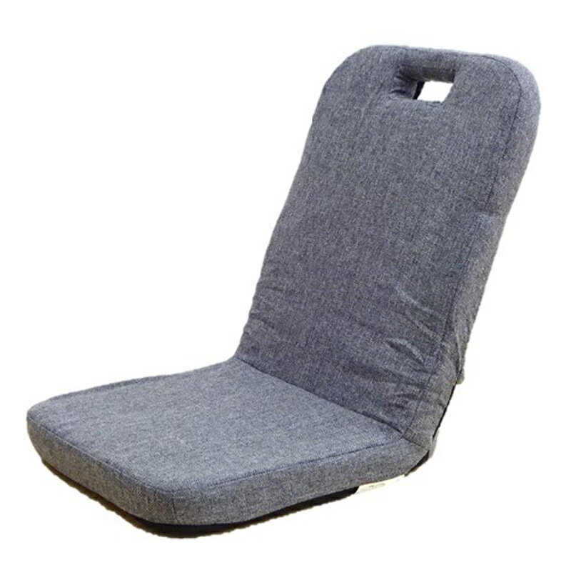 【仕様】 生産国: 中国 重量: (約)2．6kg 規格: （約）幅38×奥行54×高さ50（座面高6．5）cm 型番: VIZ−01 色柄: グレー 【特長】 コンパクトにたためる座椅子です。 持ち手孔付きで移動もらくらく。 ※リクライニングなし