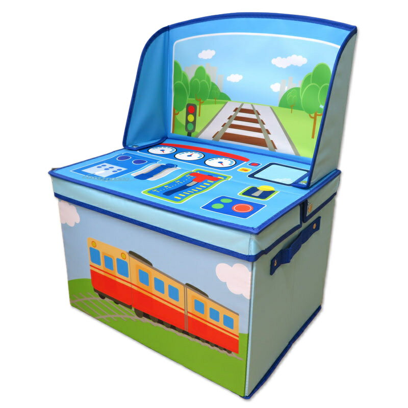 キッズ収納ボックス　でんしゃ ビバホーム 収納 キッズ収納