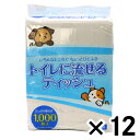 ペット用トイレに流せるティッシュ1000枚 ×12個セット ビバホーム ペット ペットシーツ・ティッシュ その1