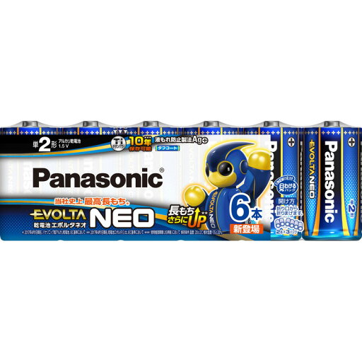 エボルタNEO単2−6P LR14NJ/6SW 家電 電池 アルカリ電池 ビバホーム エボルタNEO単2−6P LR14NJ/6SW 家電 電池 アルカリ電池 ビバホーム