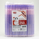 クリンプ 袋入ロングストロー 250P Fー591 生活 掃除 業務用消耗品 紙皿 コップ ビバホーム