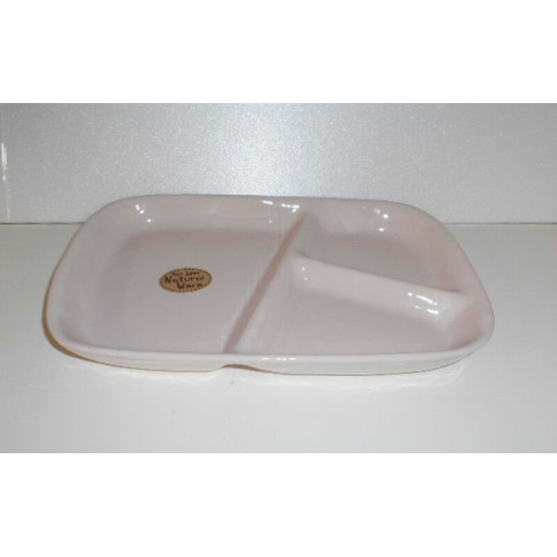 角仕切皿　ピンク キッチン 食卓用品 陶器セトモノ ビバホーム