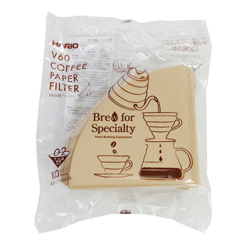 ハリオ　V60用ペーパーフィルター02無漂白CP　100枚 キッチン ボトル 保温用品 コーヒー用品 ビバホーム