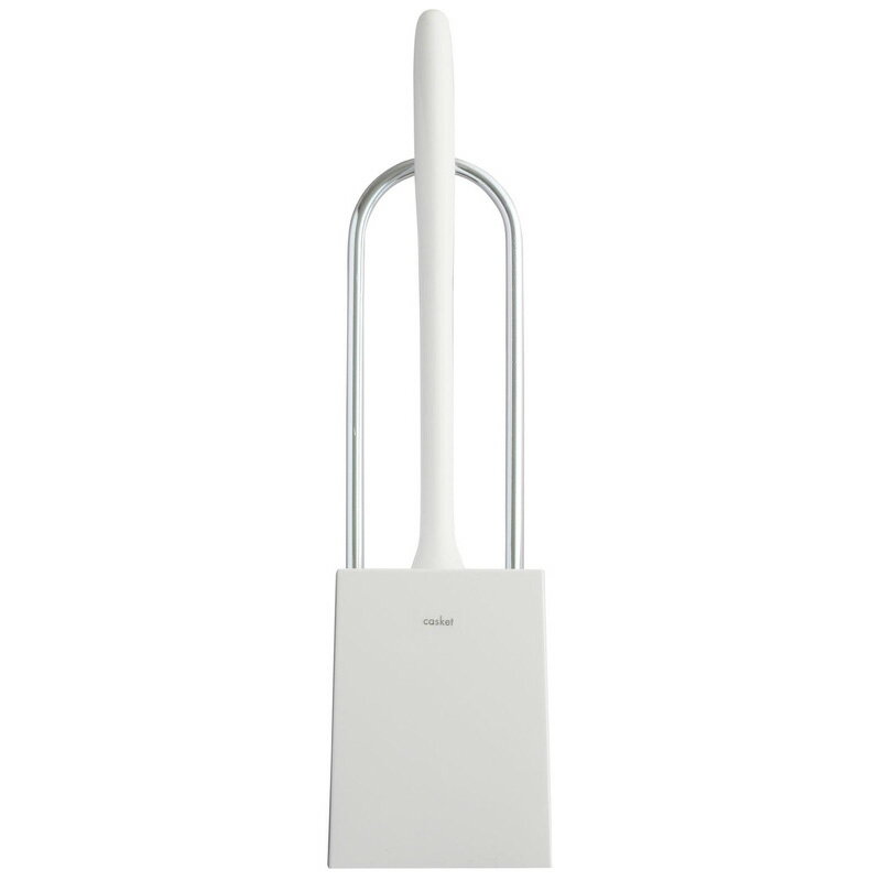 カスケットトイレブラシケース　ホワイト 生活 掃除 トイレ用品 トイレ掃除用品 ビバホーム