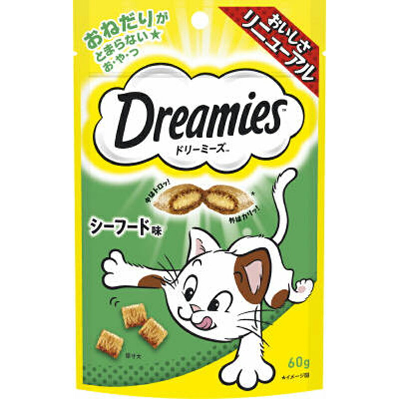 ドリ－ミーズ　シーフード味　60g ペット おやつ（猫） ドライ ビバホーム