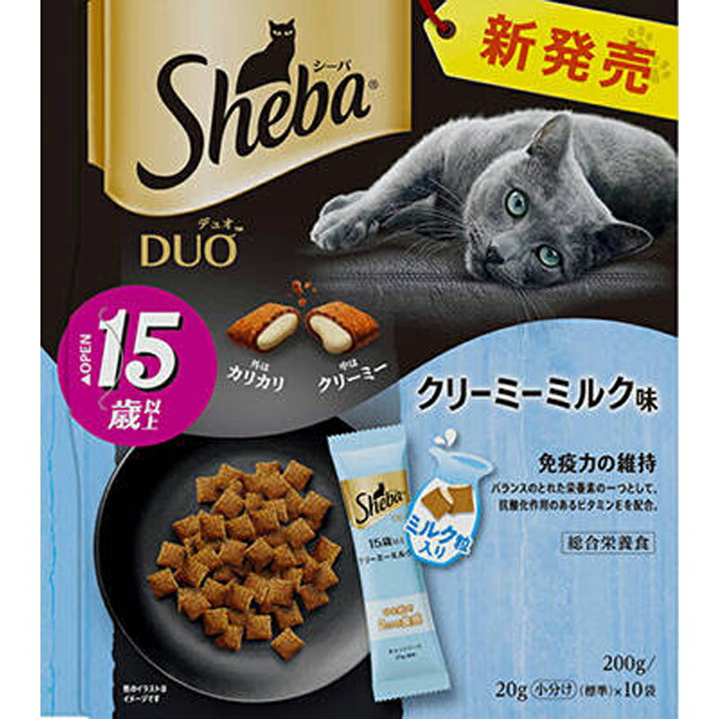シーバデュオ　15歳ミルク味200g ペット 猫フード グルメ ビバホームのサムネイル