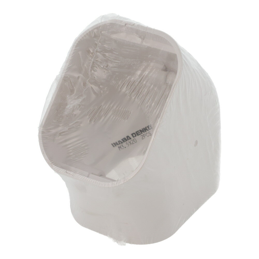 因幡電工 スリムダクトLD用 コーナー平面45° LDKF-90-W 電設資材 エアコン部材 ビバホーム