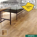 クッションフロアシート CM12277 抗菌 木目 クッションフロア サンゲツ 2.3mm厚 182cm巾 ステインオーク