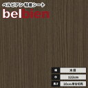 【送料無料】ベルビアン カッティングシート リアル木目 粘着剤付き不燃化粧フィルム 122cm巾 SW-137 ビターエルム(柾)