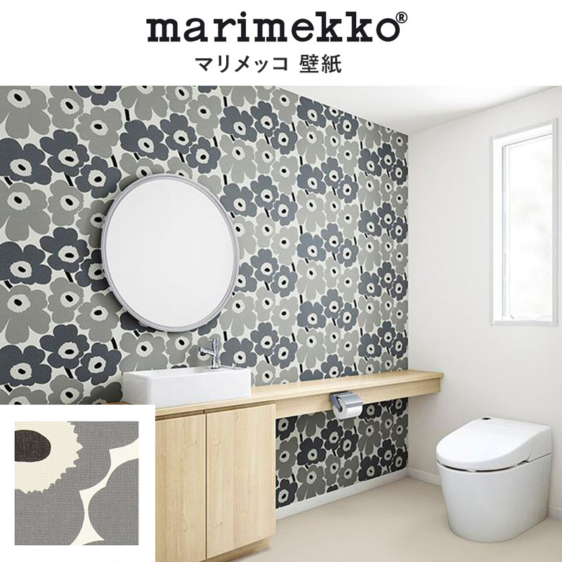 MRK3903 マリメッコ壁紙 marimekko ウニッコ 賃貸 トイレ 子供部屋 おしゃれ 壁紙貼り替え リフォーム のりなし サンゲツ ファイン 製品巾 100.5cm巾