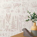 壁紙 おしゃれ diy イメチェン 簡単 リーフ柄 古代植物 貼替 リフォーム カフェ ワークスペース のり付き のりなし シンコール BB8687