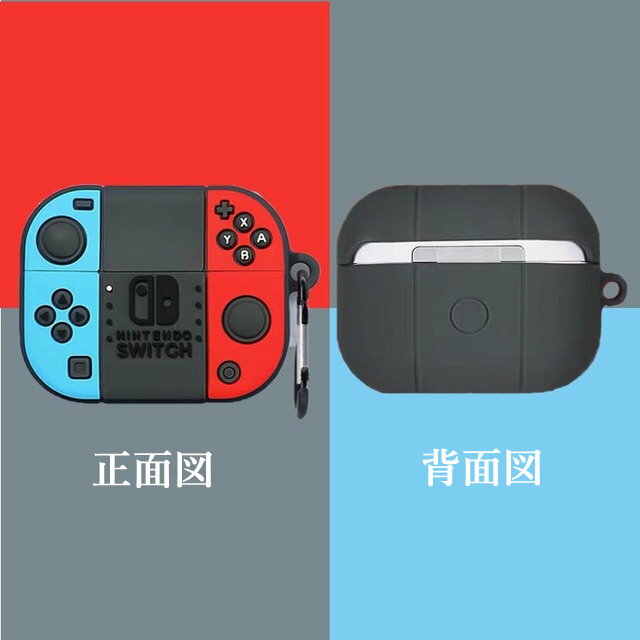 AirPods 4 ケース airpods proケース かわいい AirPods Pro ケース 可愛い AirPods 3 ケース switch 落下防止 airpods pro 第2世代 ケース AirPods Pro 3 ケース AirPods Pro 第3世代 キャラクター ゲーム機 カラビナ付き AirPods4 カバー 可愛い 2