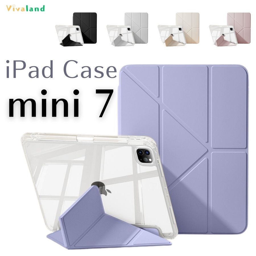 樂天商城 - ipad mini 7世代 ケース TPU 手帳型 軽量 クリア 耐衝撃 スタンド シリコン ipad mini 7世代 ケース 2024 Apple iPad mini 8.3インチ ケース ipad 第7世代 ケース ペン 収納 おしゃれ シンプル 透明