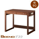 KOIZUMI ビーノ BDD-171 WT デスク 幅90 奥行60 高さ73 ブラウン色 ナラ材 木製 机 引出し付き 学習机 リビング 書斎 シンプル ベーシック 送料込み
