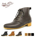 【FeeL】Coupe Boots(コッペブーツ) 本革 レディースカジュアル 送料無料●代金引換不可