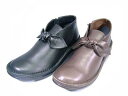 ●In Cholje（インコルジェ） 足に優しい靴 皮のリボン ブーティー（8205）日本製 靴 レディース 婦人靴●送料無料