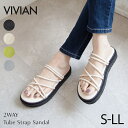 【1点10%/2点15%/3点20%OFFクーポン】24年春夏再販 Vivian 2WAY サンダル レディース スポーツサンダル スポサン 厚底サンダル 厚底...