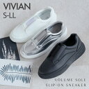 【1点10%/2点15%/3点20%OFFクーポン】25年秋再販 VIVIAN ヴィヴィアン スリッポン レディース 厚底 スニーカー スニーカー おしゃれ ゴ...