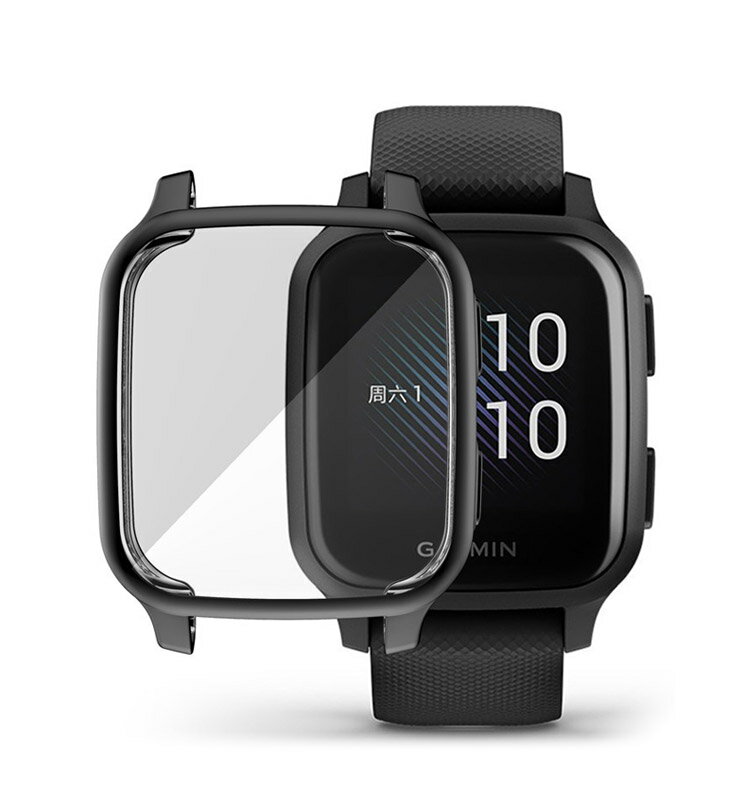 送料無料 GARMIN Venu Sq ウェアラブル端末・スマートウォッチ ケース TPU シンプルで ソフトカバー ガーミン CASE 耐衝撃 おしゃれ カッコいい メッキ仕上げ 人気 スマートウォッチ カバーケース