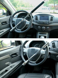 送料無料防犯ハンドルロックU字ロック自動車の盗難防止バット使用トラック/軽自動車/自動車/車カー用品/内装パーツ/カーアクセサリー鍵携帯取付簡単車両盗難防止に