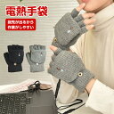 指なし 電熱手袋 指ぬき グローブ 防寒具 電熱 グローブ ヒーター 手袋 バッテリー USB 暖かい heat スピード 充電 パソコン作業 デスクワーク ゲ...