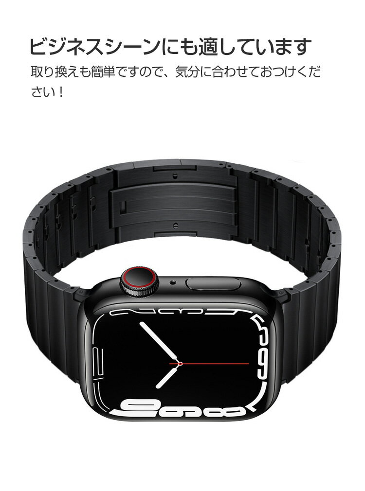 【10%OFF+エンドリーP10倍】アップルウォッチ Apple Watch Series 10 42mm/46mm Watch Ultra 2 49mm 交換 バンド オシャレな 高級ステンレス 交換用 ベルト 替えベルト マルチカラー 簡単装着 爽やか 人気 ベルト おすす