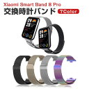 Xiaomi Smart Band 8 Pro ウェアラブル端末 スマートウォッチ 交換 バンド オシャレな 高級ステンレス 腕時計ベルト 交換用 ベルト 替えベルト 簡単装着 爽やか 携帯に便利 おすすめ おしゃれ ベルト Smart バンド8 Pro 腕時計バンド 交換ベルト