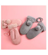 送料無料可愛い暖かい手袋秋冬女性用防寒冬レディースオシャレかわいいファッション雑貨・小物グローブエレガンス手ぶくろ中は5本指で指も動かしやすいボアミトン防寒手袋レディース手袋
