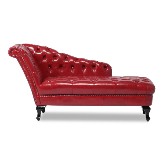 VINCENT ヴィンセント ソファー 店舗用 カウチソファー 2人掛けソファ 合皮 チェスターフィールド アンティーク ソファ 2人 二人がけ レッド PUレザー コンパクト おしゃれ 英国 イギリス ロマンチック 猫脚 VKP63K
