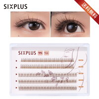 ★送料無料・あす楽対応★ SIXPLUS 部分用つけまつげ MIXタイプ 2カラー ブラック 【新色登場】ブラウン
