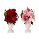プリザーブドフラワー ローズ アレンジ ギフト レッド ピンク バラ 薔薇 お祝い 開店祝い 誕生日 インテリア 母の日 12022964(4)