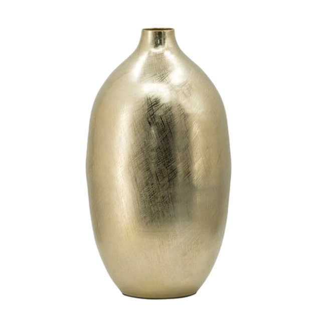 アルミニウム ゴールド フラワーベース 10379553 クラシック モダン シンプル ゴージャス 金 花瓶 花器 おしゃれ