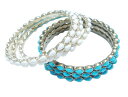 Amrita singh jewelry アムリタサインジュエリー ティアドロップ バングル ターコイズ ホワイト 白 インポート 20代 30代 40代 50...