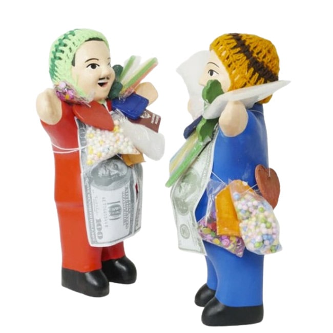 エケコ人形 Lサイズ：約30cm 製造国：ペルー産 エケッコー エコケ ekeko 人形 開運グッズ 開運アイテム 金運アップ祈願 グッズ 置物 縁起物 えけこ人形 小物 vivid-vivid-10007998 vivid-vivid サンプル画像2