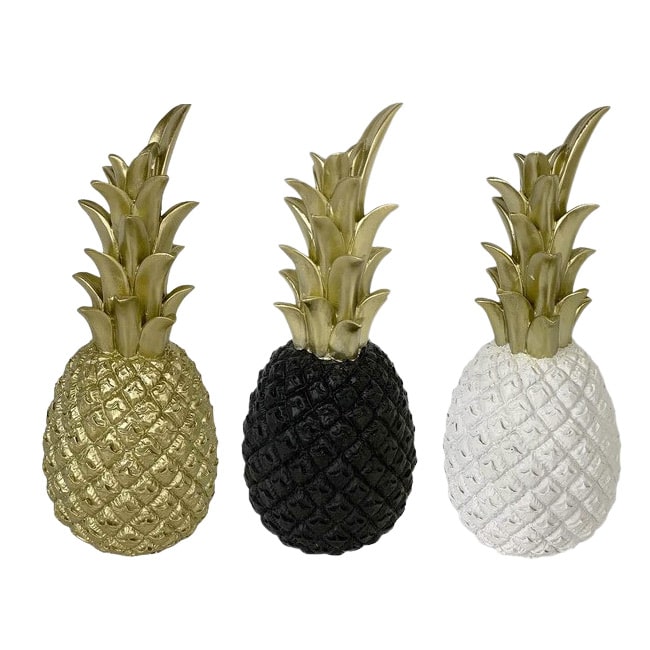 パイナップルオブジェ 8964201 南国 モダン リゾート 置物 トロピカル ゴージャス