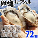 牡蠣 冷凍 ハーフシェル 72個 韓国 加熱用 殻付き かき 牡蛎 カキ 海鮮 バーベキュー BBQ 貝 大容量 大人数