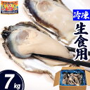 牡蠣 冷凍 生食用 7kg 42〜84個 宮城県 殻付き 生牡蠣 かき 牡蛎 カキ 三陸 海鮮 生 刺し身 刺身 バーベキュー BBQ 貝 大粒 中粒 産地直送...