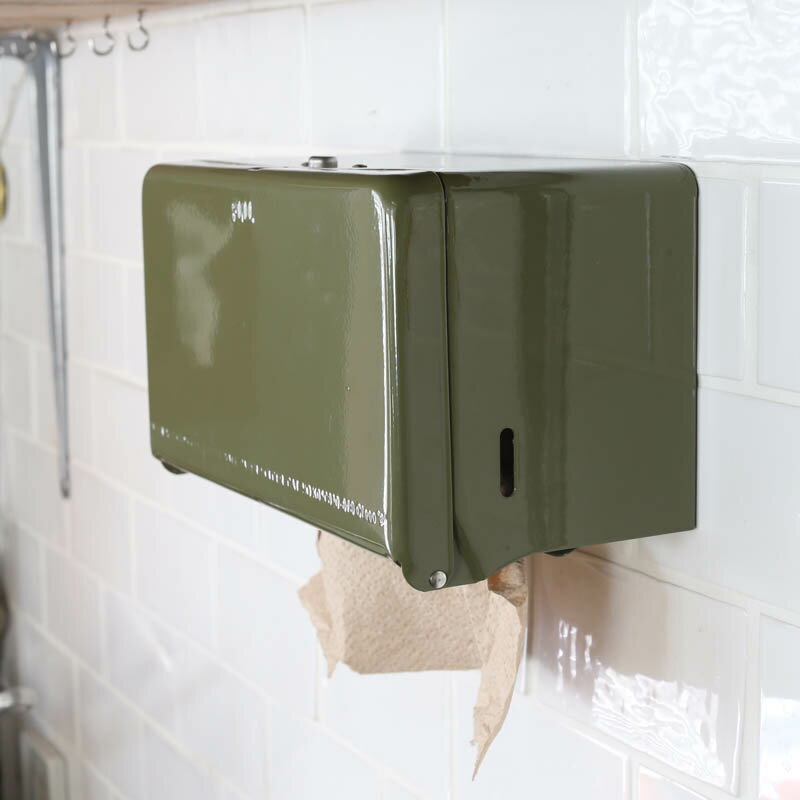ポイント10倍 Tissue dispenser ティッシュディスペンサー 100-160N キッチンペーパー入れ ティッシュケース ティッシュ入れ ティッシュボックス 店舗什器 内装 新居 ダルトン DULTON 100-160N-OVのサムネイル