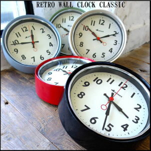 S426-207 RETRO WALL CLOCK レトロ ウォール