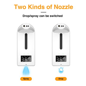 K10 Pro plus Automatic Soap Dispenser 自動検温器消毒一体機 最新型 壁掛け 温度計 体温計 消毒器 感染予防 ウイルス対策 石鹸ディスペンサー自動タッチレス液体 自動液体石鹸 スマートセンサー 非接触赤外線温度計 手洗い コロナ対策 助成金 ソープ オート