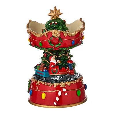 MAGICAL MUSIC TRAIN ハンドメイド クリスマス オルゴール インテリア クリスマスオブジェ 置物 サンタクロース Christmas クリスマ...