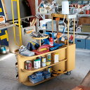 MT-0531M-BE STORE WAGON ワゴン型什器 大型ワゴン ショップ用什器 ガレージ ビンテージテイスト ダルトン DULTON ソーイング ペイント DIY キッチン ダイニング
