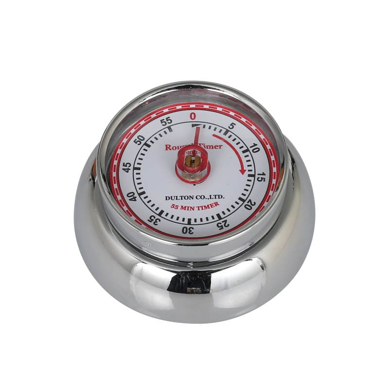 100-189CR 定形外郵便で1個300円 定形外郵便で2個で510円送付 Color kitchen timer with magnet KITCHEN TIMER W/MAGNET CHROME キッチン雑貨 カラーキッチンタイマー 料理 バレンタイン お菓子 ケーキずくり タイマー ダルトン DULTON