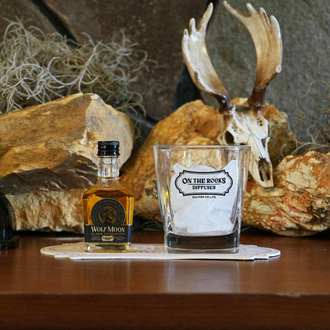 ON THE ROCKS DIFFUSER フレグランス ディフュザー 天然石 ウイスキー ミニチュアボトル ロックグラスリラックス リラックス リゾート アロ...