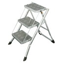 GARAGE SALE 100-252GV 送料無料 Folding 3-steps ladder Galvanized フォールディング 3ステップラダー ガルバナイズド 脚立 スツール DULTON ダルトン