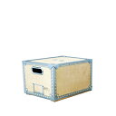 送料無料 ウッドボックス WOODEN BOX L 収納ボックス 木箱 押入れ収納 整理ボックス 衣装ケース 収納ケース 収納箱 おもちゃ箱 収納box 衣類収納 レトロ ふた付き ダルトン DULTON