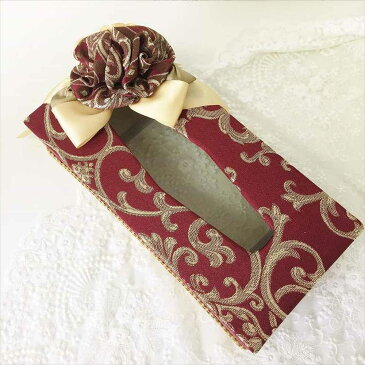 ジェニファーテイラー ティッシュボックスカバー ケース 収納 布 布張り 高級 おしゃれ かわいい エステ ネイル Poinsettia/RE Jennifer Taylor 32714TB