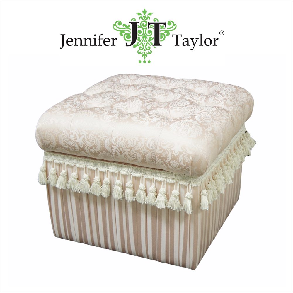 【5%OFFクーポン19日20時〜23日01時59分までの期間限定】ジェニファーテイラー 収納スツール Jennifer Taylor Haruno-PK チェア 椅子 おしゃれ 姫系 かわいい 可愛い プリンセス 家具 インテリア