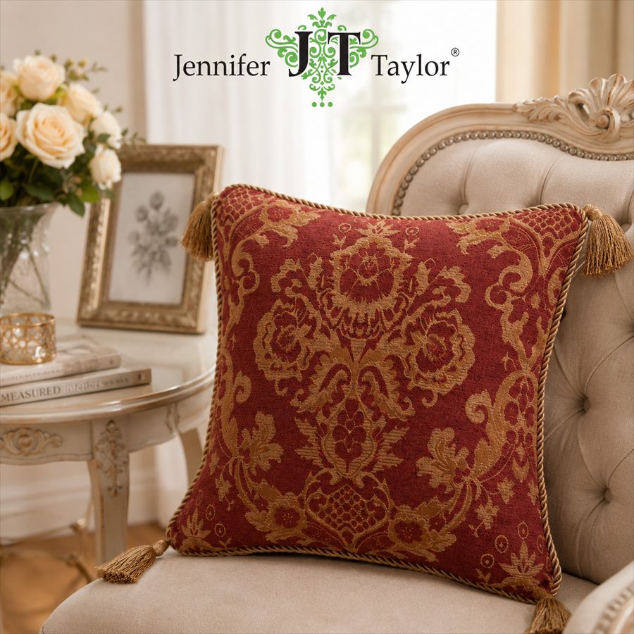 ジェニファーテイラー クッション 45x45 中材付き 高級 エステ ネイル Bacara Jennifer Taylor 33080CU